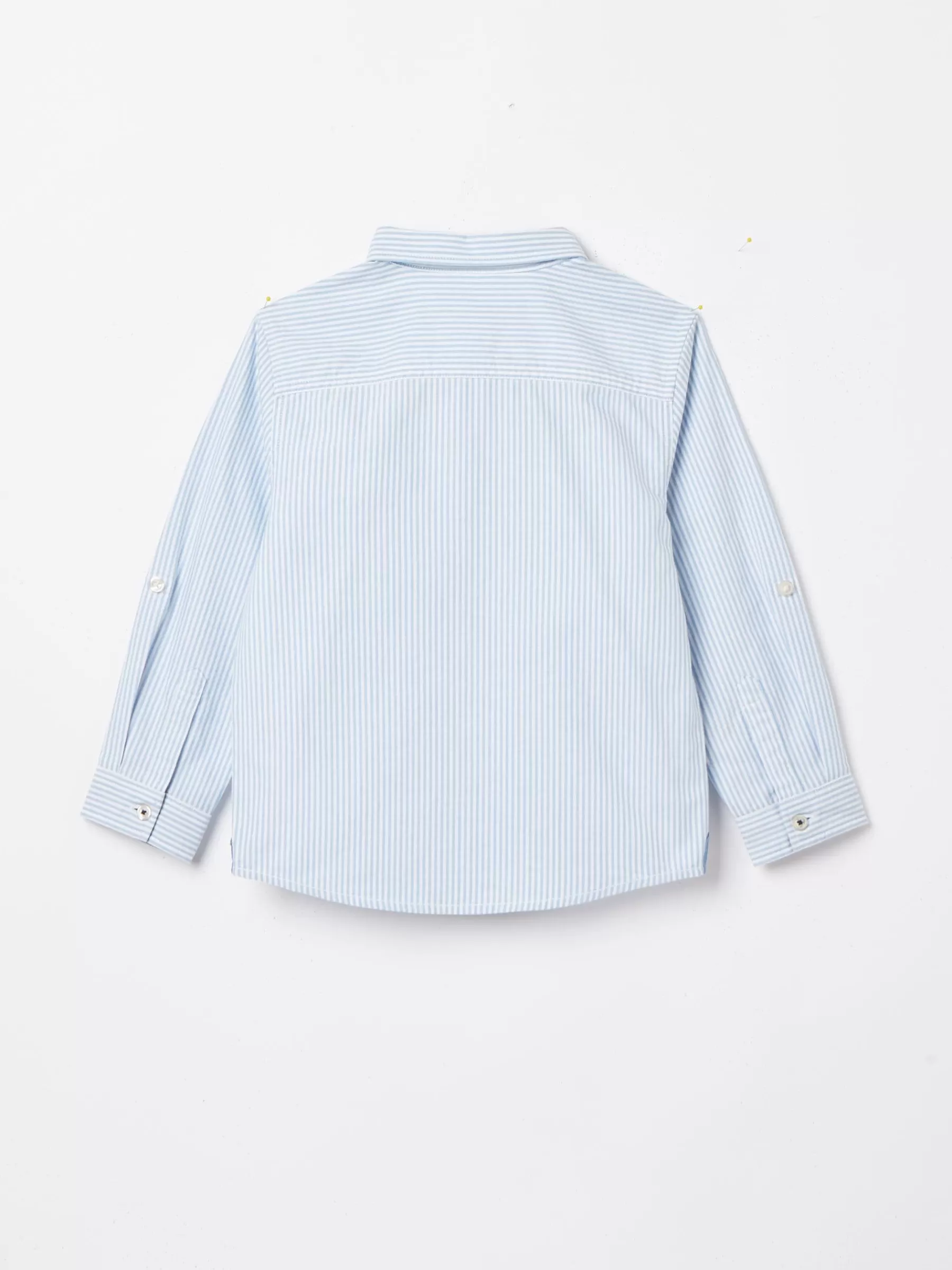 Joules Boys' Oxford Long Sleeve Striped Oxford Shirt Blue Clearance