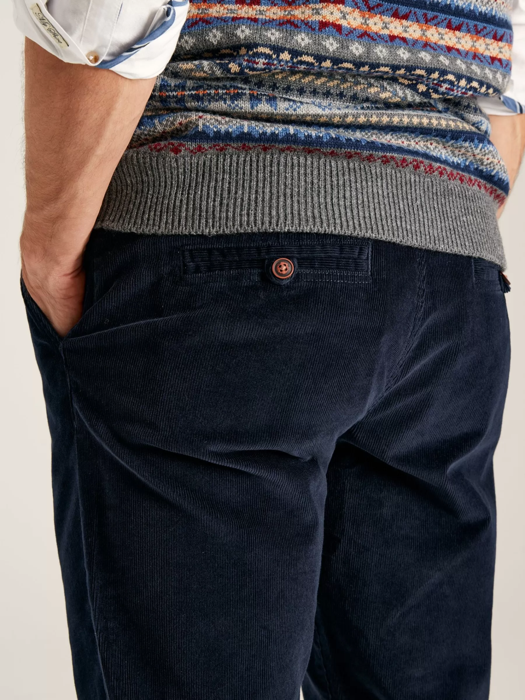 Joules Cord Navy Blue Straight Leg Corduroy Trousers NavyBlue Flash Sale