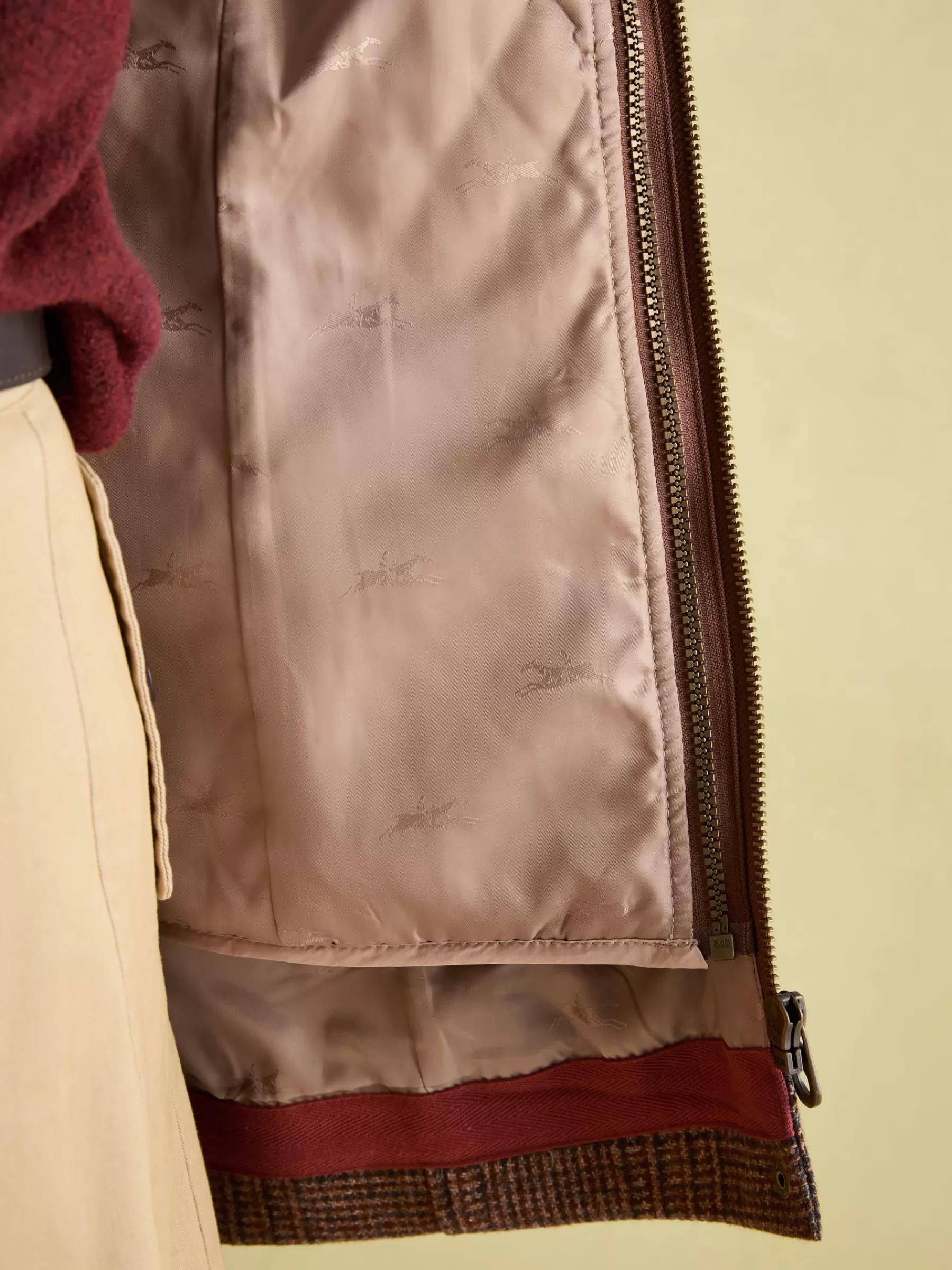 Joules Fieldcoat Luxe Fieldcoat Luxe 3-in-1 Tweed Coat with Removable Quilted Gilet Brown Shop