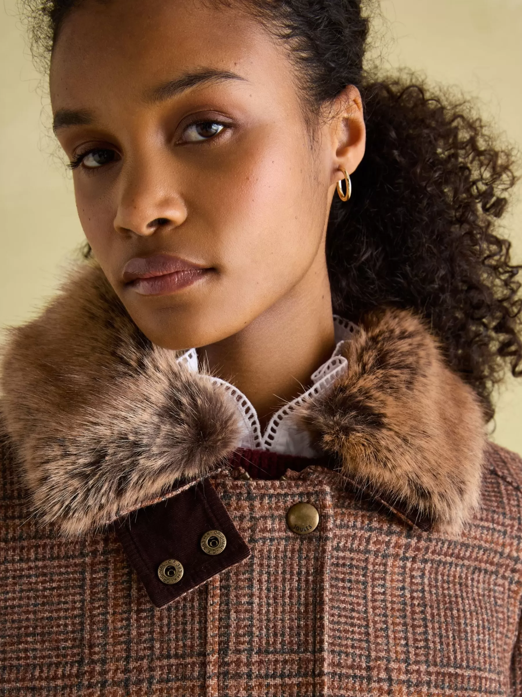Joules Fieldcoat Luxe Fieldcoat Luxe 3-in-1 Tweed Coat with Removable Quilted Gilet Brown Shop