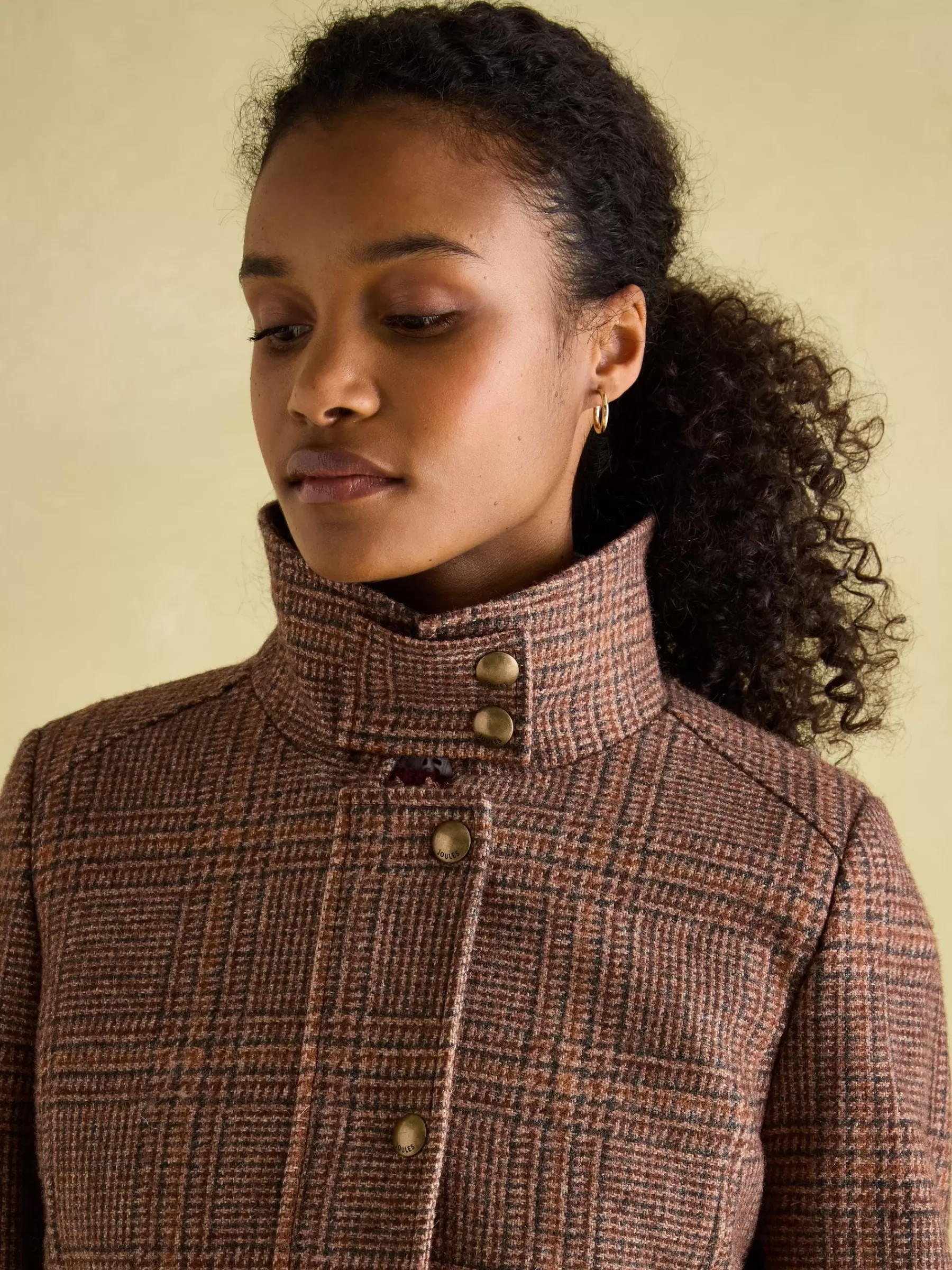 Joules Fieldcoat Luxe Fieldcoat Luxe 3-in-1 Tweed Coat with Removable Quilted Gilet Brown Shop