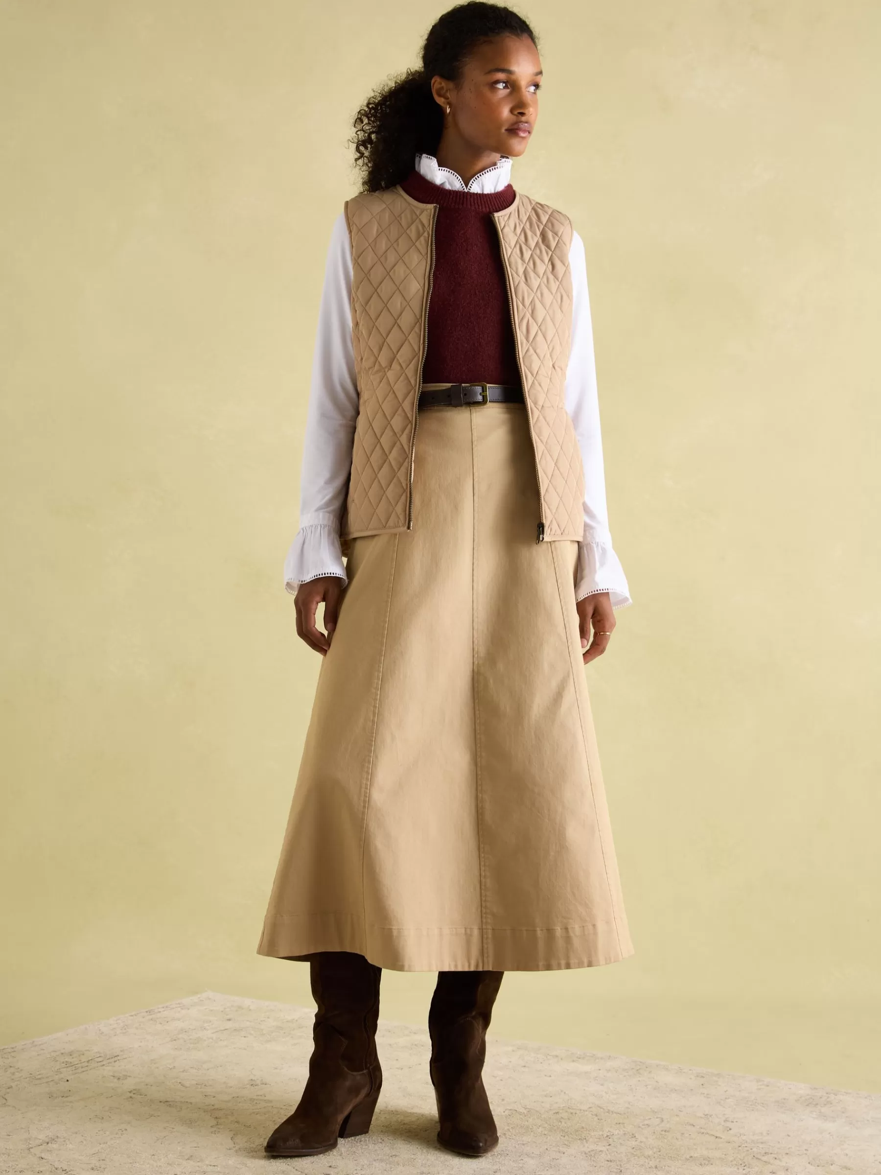 Joules Fieldcoat Luxe Fieldcoat Luxe 3-in-1 Tweed Coat with Removable Quilted Gilet Brown Shop