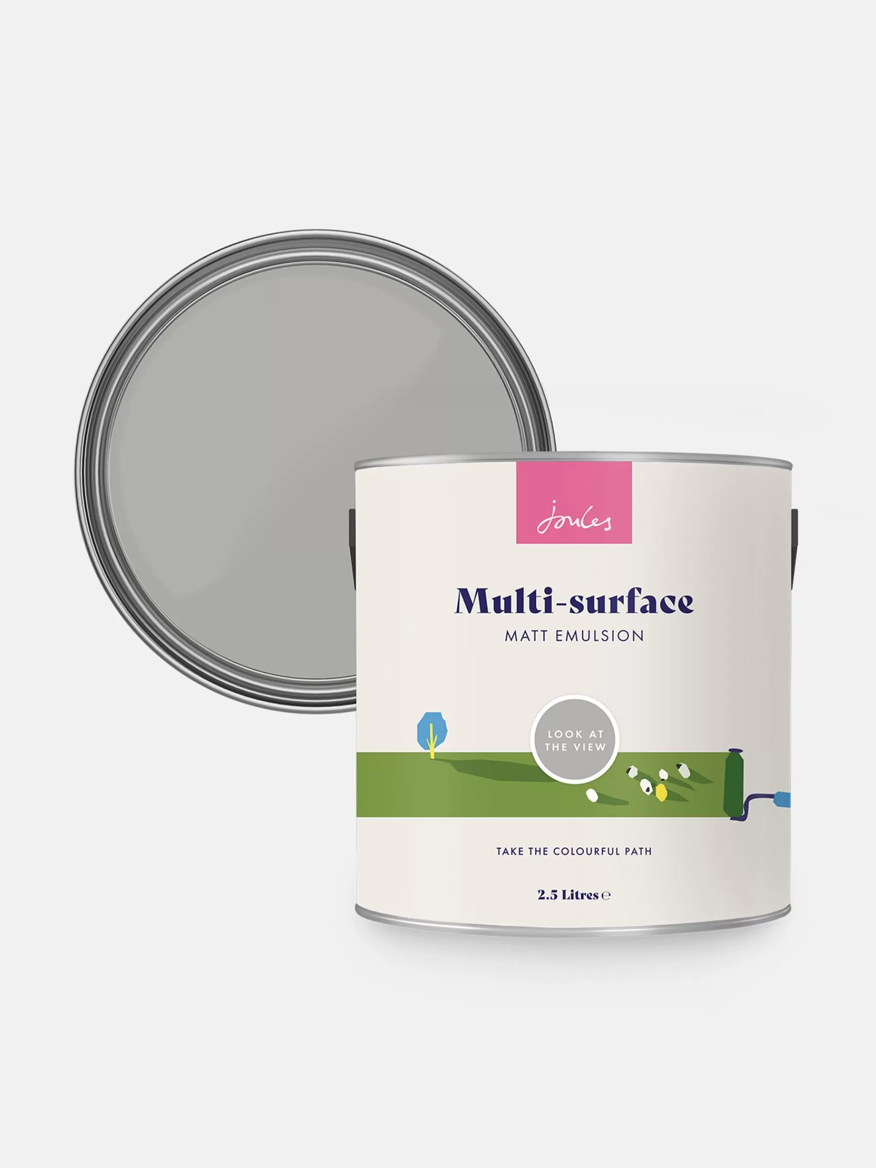 Joules Look at the View Soft Grey Multi Surface Matt Emulsion LookattheViewSoftGrey Best Sale