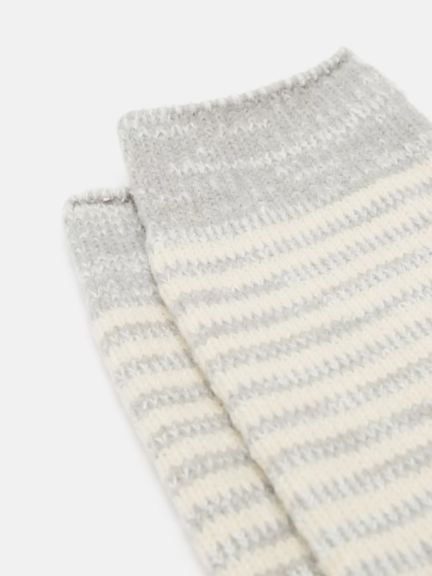 Joules Women's Toasty Cosy Striped Socks (size 4-8) Grey Fashion